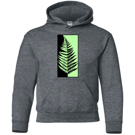 Sweatshirts Dark Heather / YS Fern Press Youth Hoodie