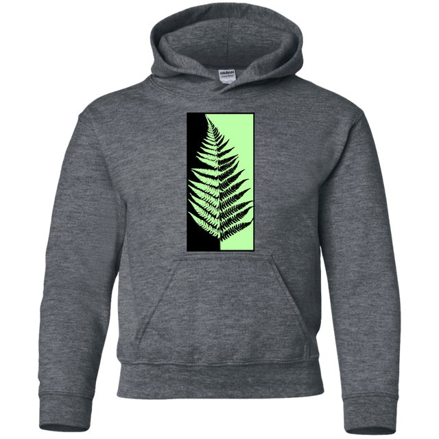 Sweatshirts Dark Heather / YS Fern Press Youth Hoodie