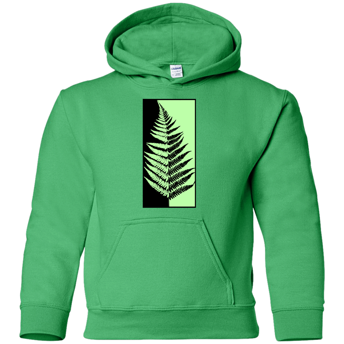 Sweatshirts Irish Green / YS Fern Press Youth Hoodie