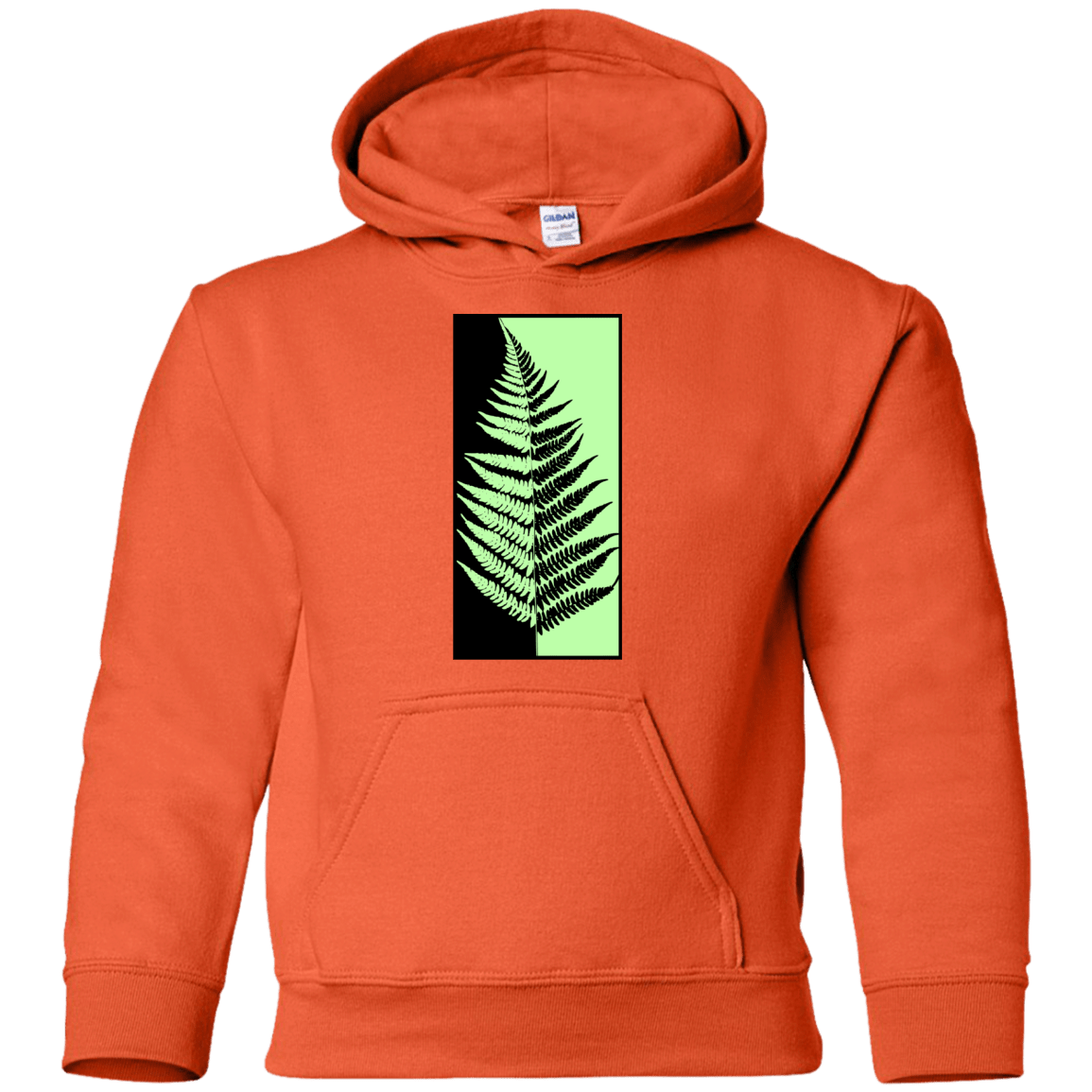 Sweatshirts Orange / YS Fern Press Youth Hoodie