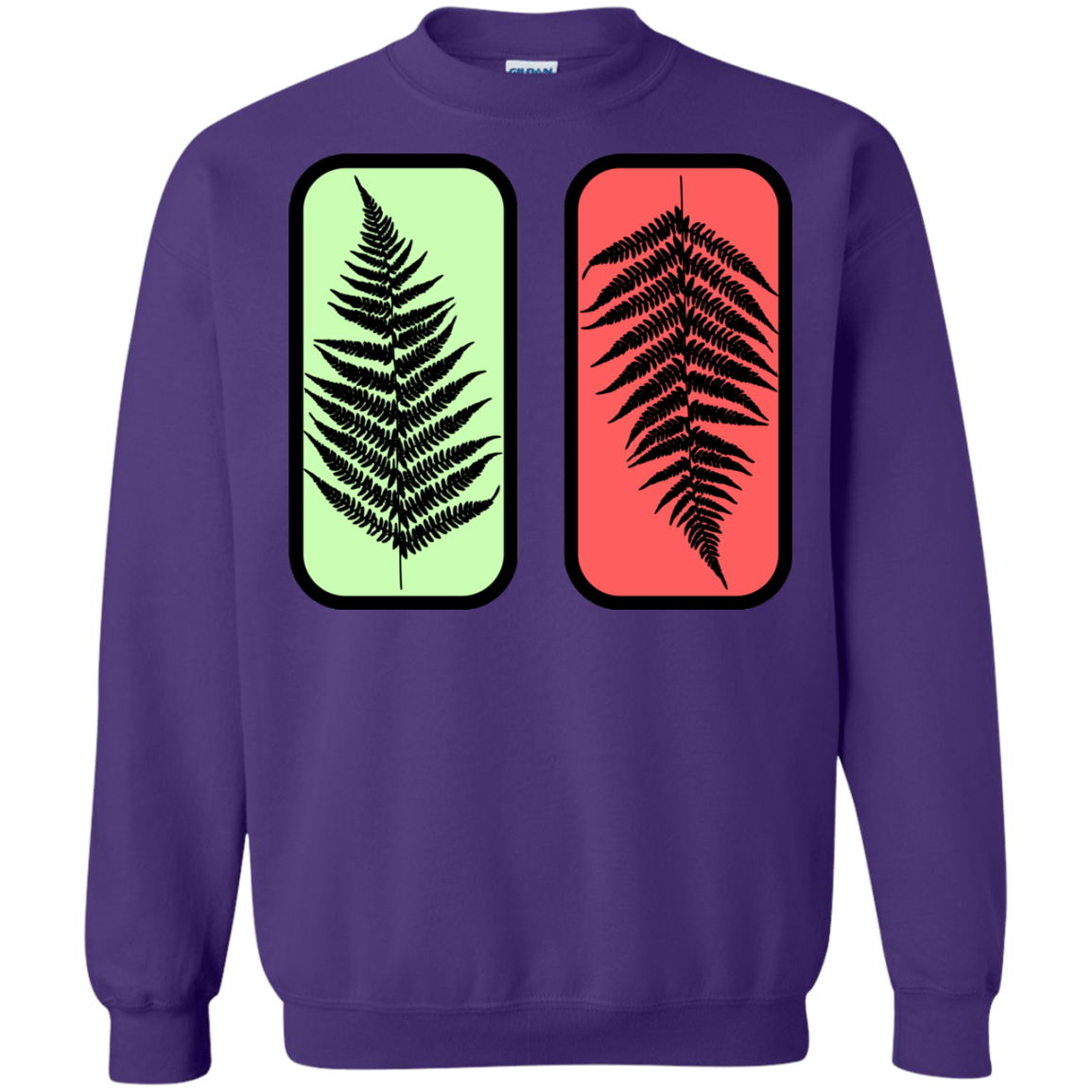 Sweatshirts Purple / S Ferns Crewneck Sweatshirt