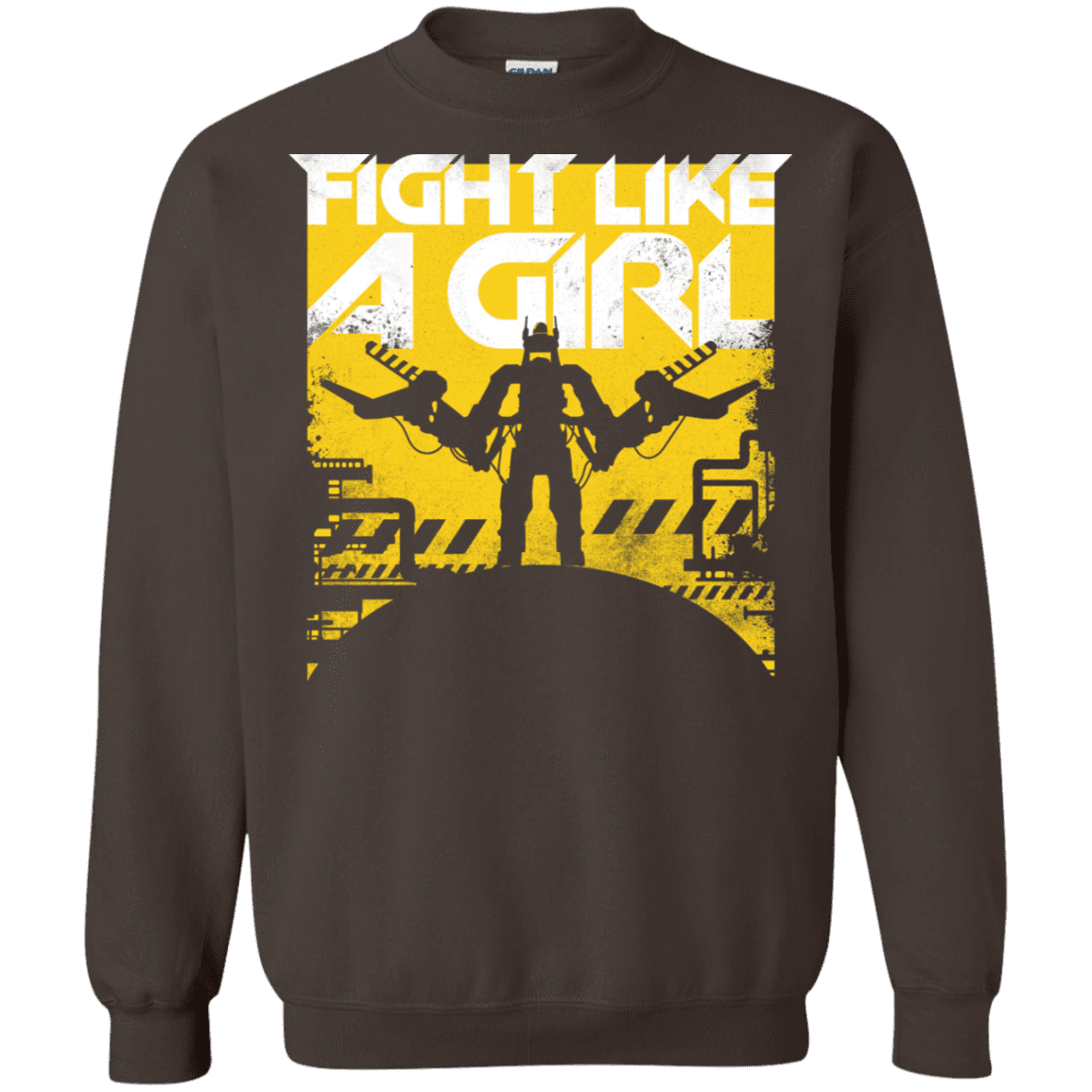 Sweatshirts Dark Chocolate / S Fight Like A Girl Crewneck Sweatshirt