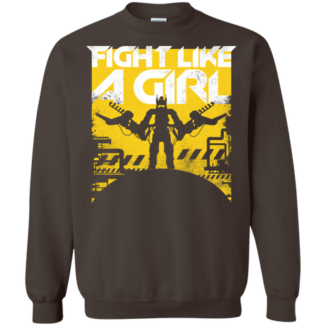 Sweatshirts Dark Chocolate / S Fight Like A Girl Crewneck Sweatshirt