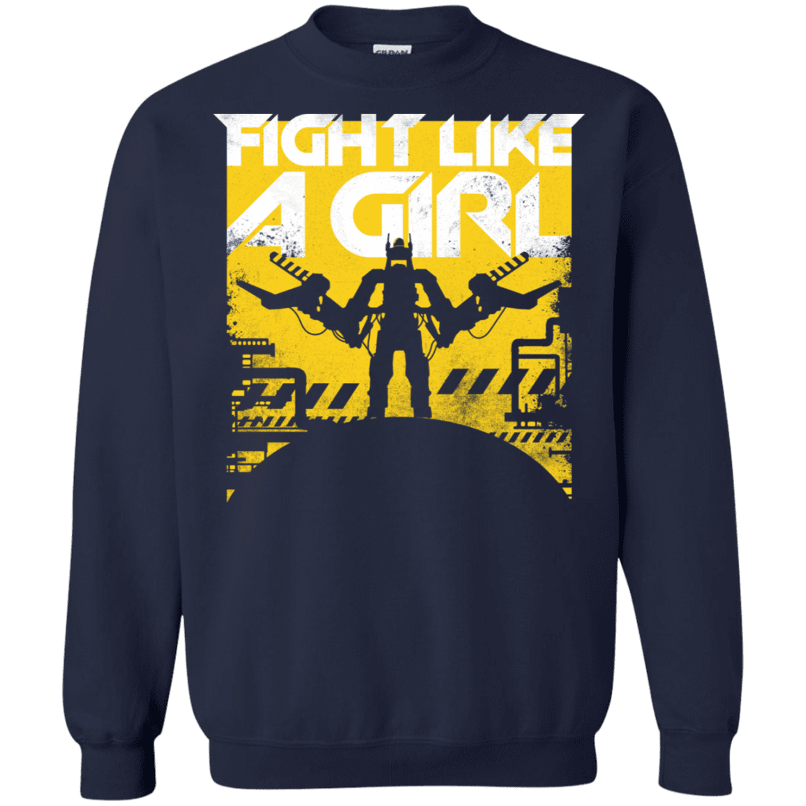 Sweatshirts Navy / S Fight Like A Girl Crewneck Sweatshirt