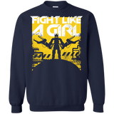 Sweatshirts Navy / S Fight Like A Girl Crewneck Sweatshirt