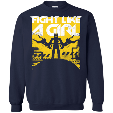 Sweatshirts Navy / S Fight Like A Girl Crewneck Sweatshirt