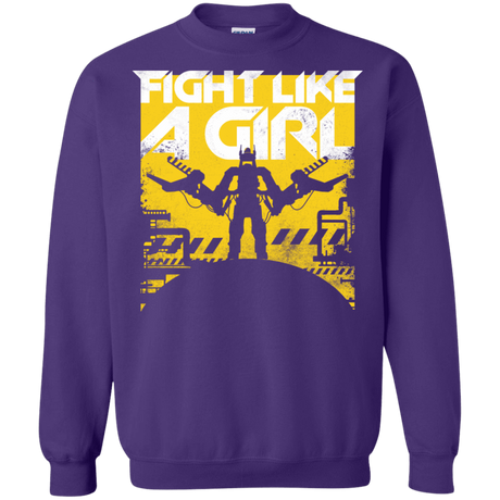 Sweatshirts Purple / S Fight Like A Girl Crewneck Sweatshirt