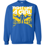 Sweatshirts Royal / S Fight Like A Girl Crewneck Sweatshirt