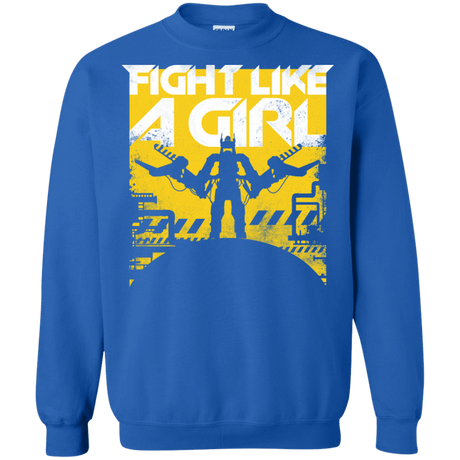 Sweatshirts Royal / S Fight Like A Girl Crewneck Sweatshirt