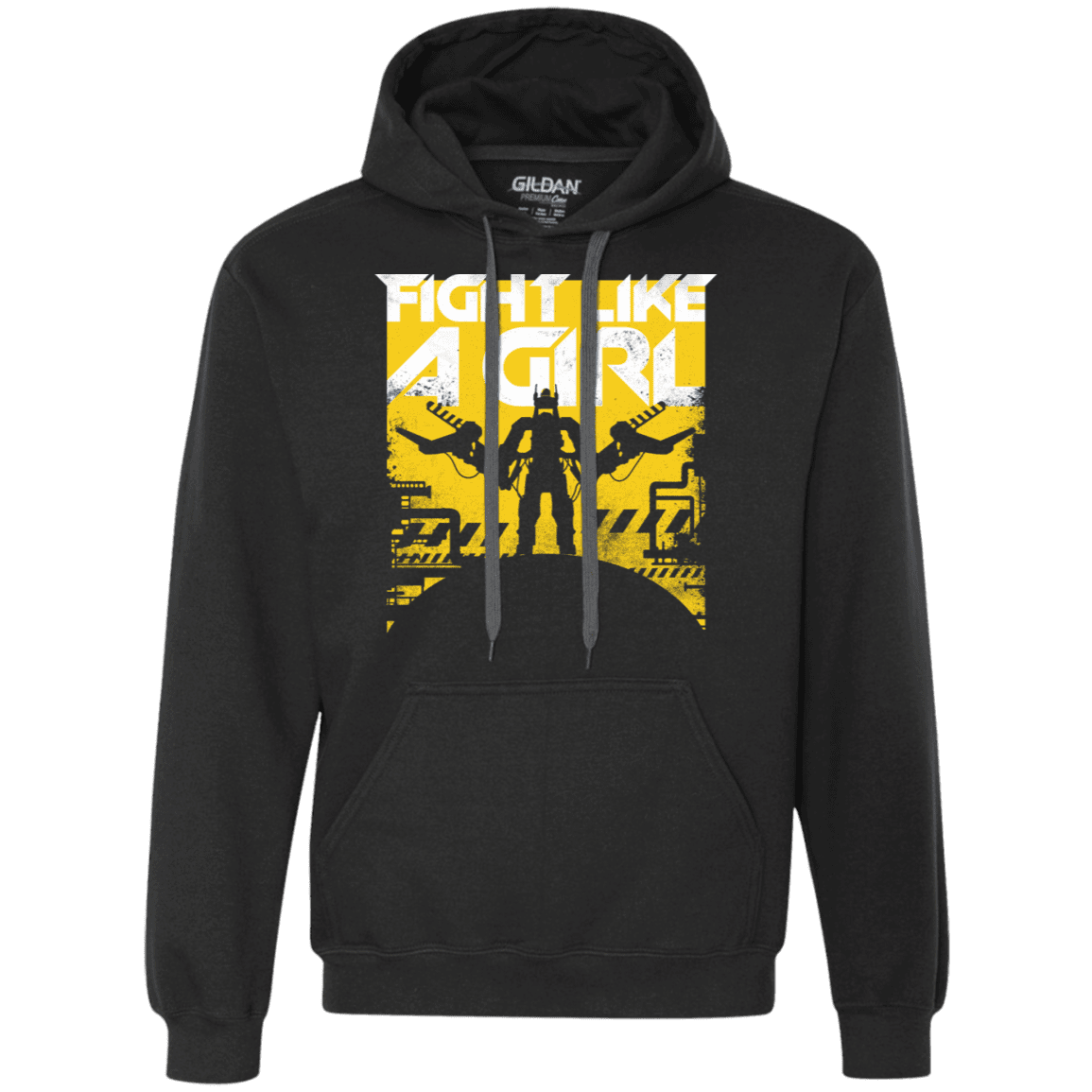 Sweatshirts Black / S Fight Like A Girl Premium Fleece Hoodie