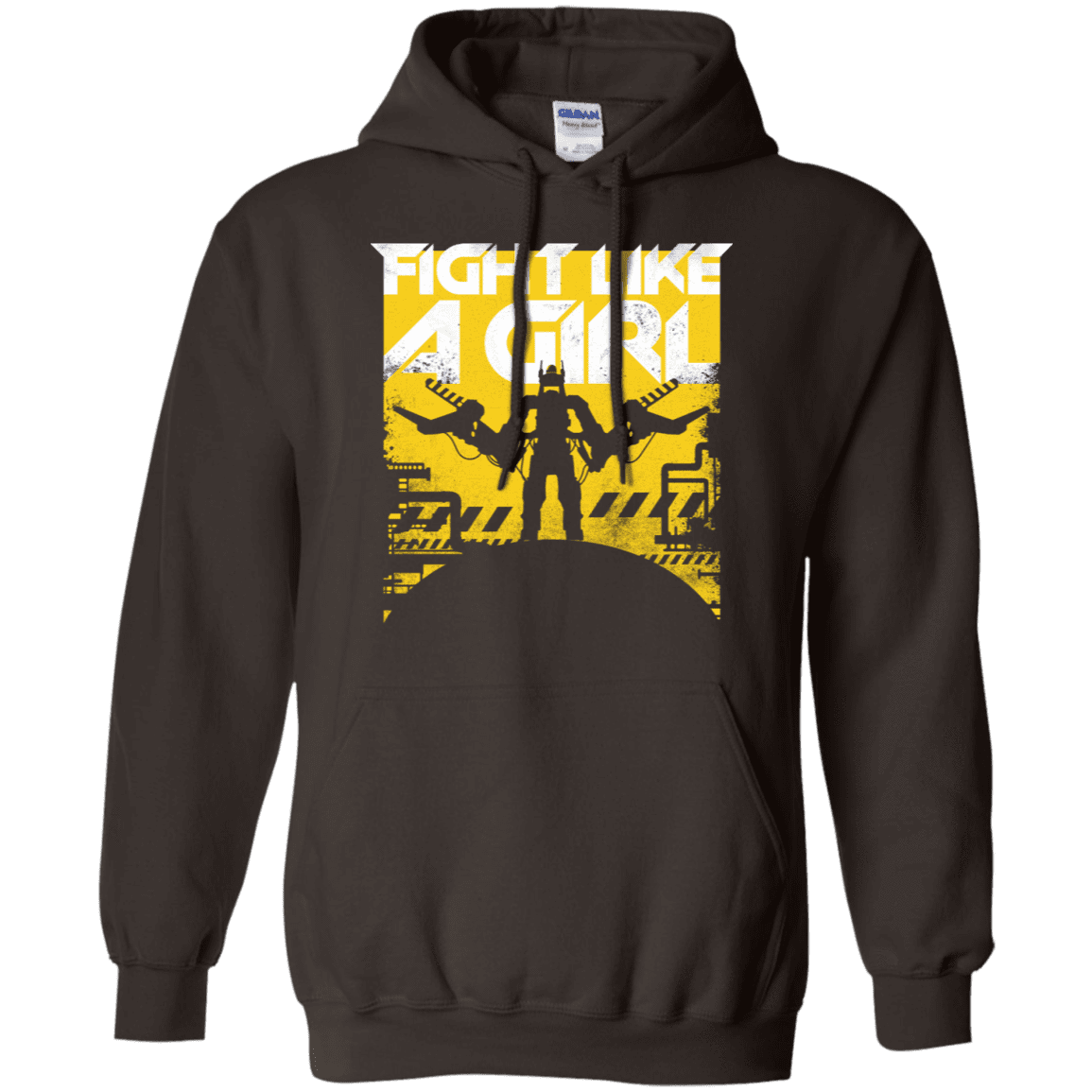 Sweatshirts Dark Chocolate / S Fight Like A Girl Pullover Hoodie