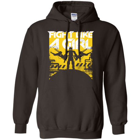 Sweatshirts Dark Chocolate / S Fight Like A Girl Pullover Hoodie