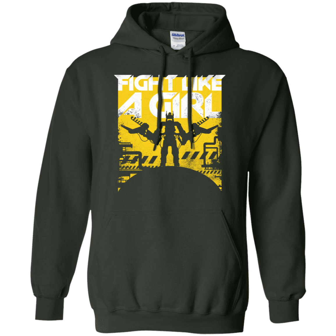 Sweatshirts Forest Green / S Fight Like A Girl Pullover Hoodie