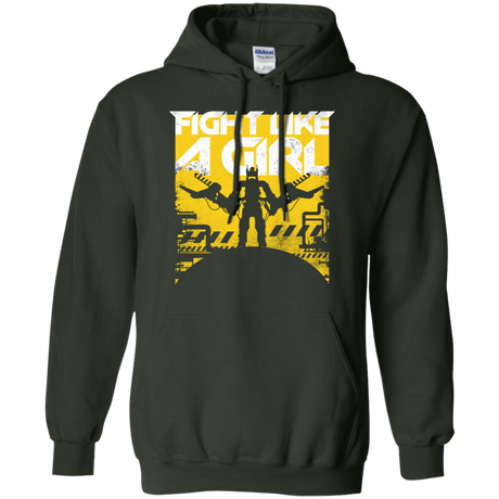 Sweatshirts Forest Green / S Fight Like A Girl Pullover Hoodie