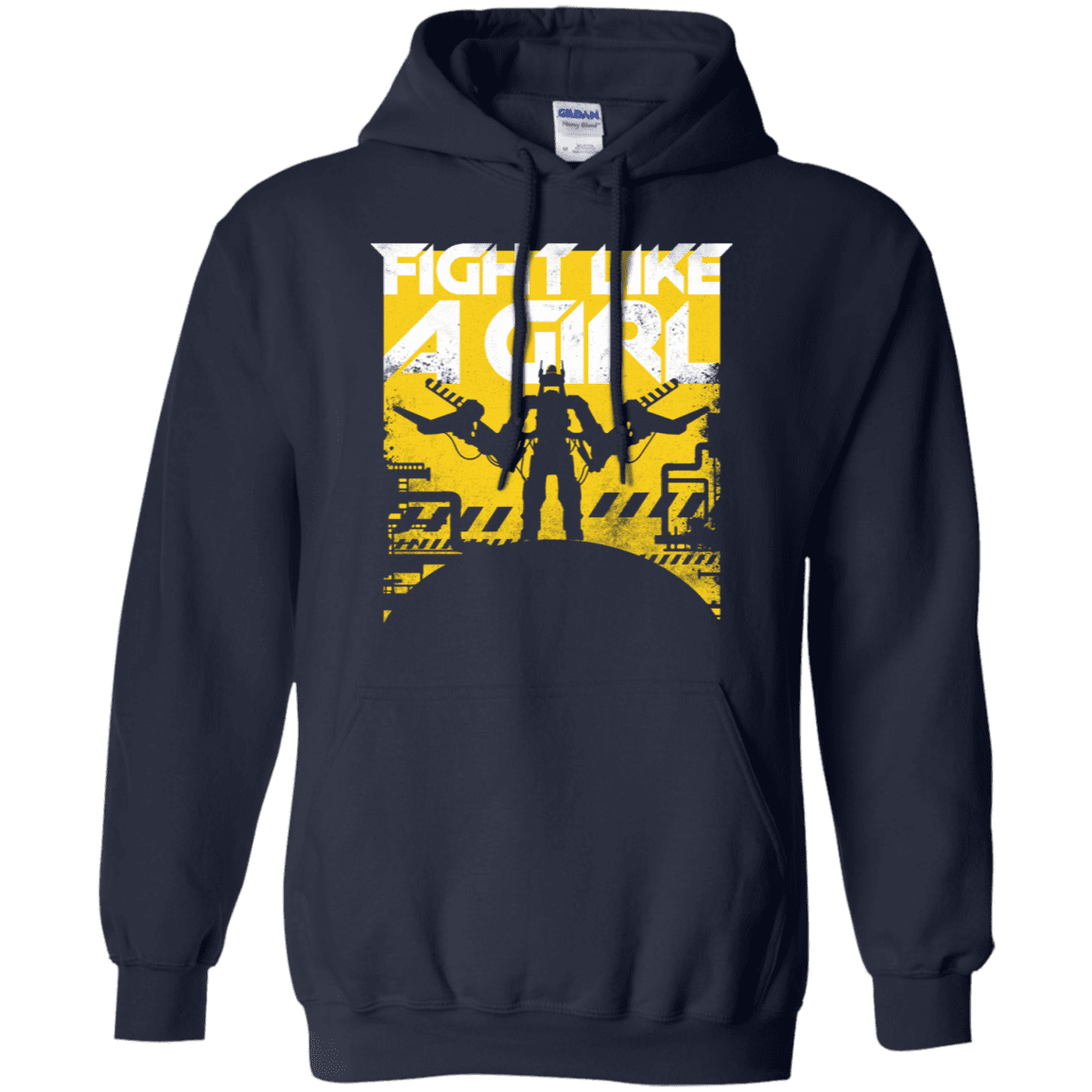 Sweatshirts Navy / S Fight Like A Girl Pullover Hoodie