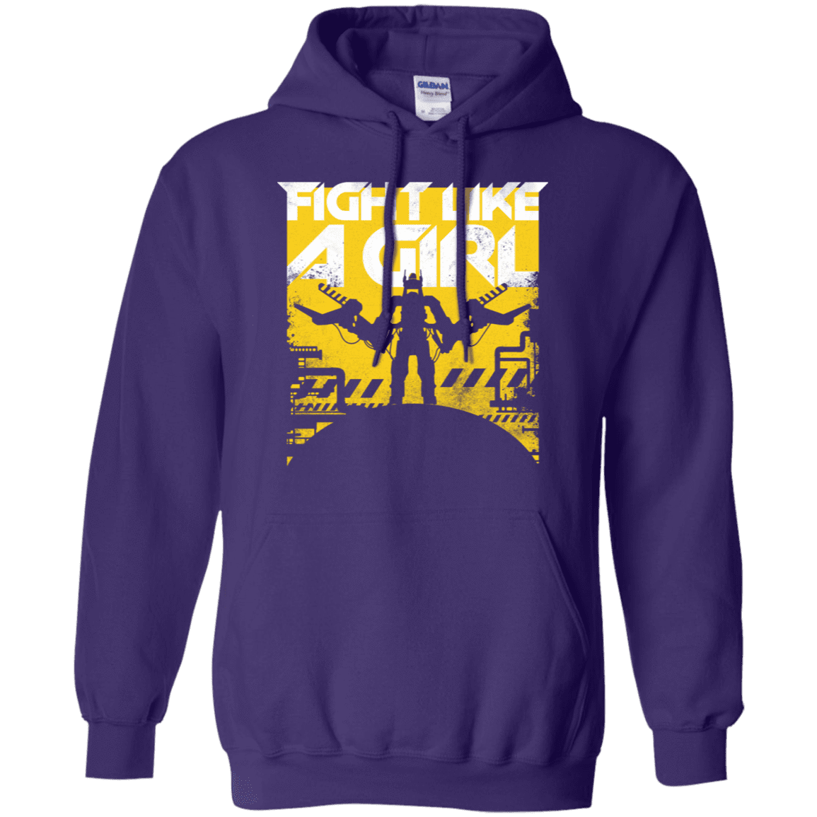 Sweatshirts Purple / S Fight Like A Girl Pullover Hoodie