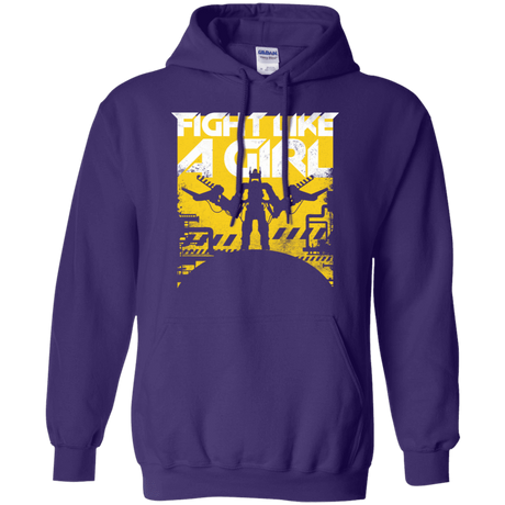 Sweatshirts Purple / S Fight Like A Girl Pullover Hoodie