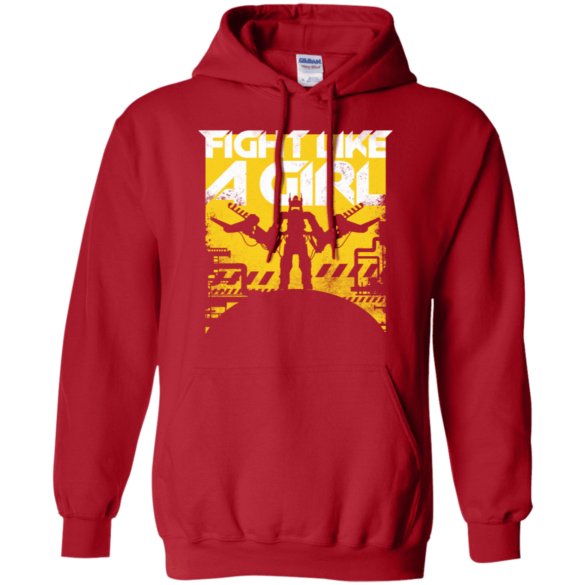 Sweatshirts Red / S Fight Like A Girl Pullover Hoodie