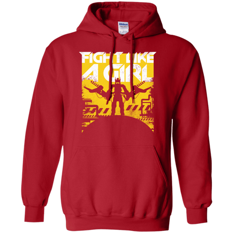 Sweatshirts Red / S Fight Like A Girl Pullover Hoodie