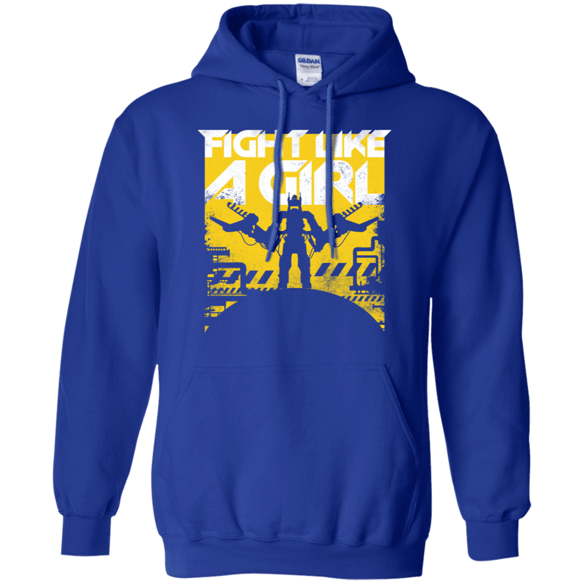 Sweatshirts Royal / S Fight Like A Girl Pullover Hoodie