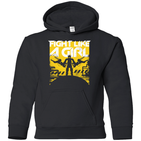 Sweatshirts Black / YS Fight Like A Girl Youth Hoodie