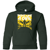 Sweatshirts Forest Green / YS Fight Like A Girl Youth Hoodie