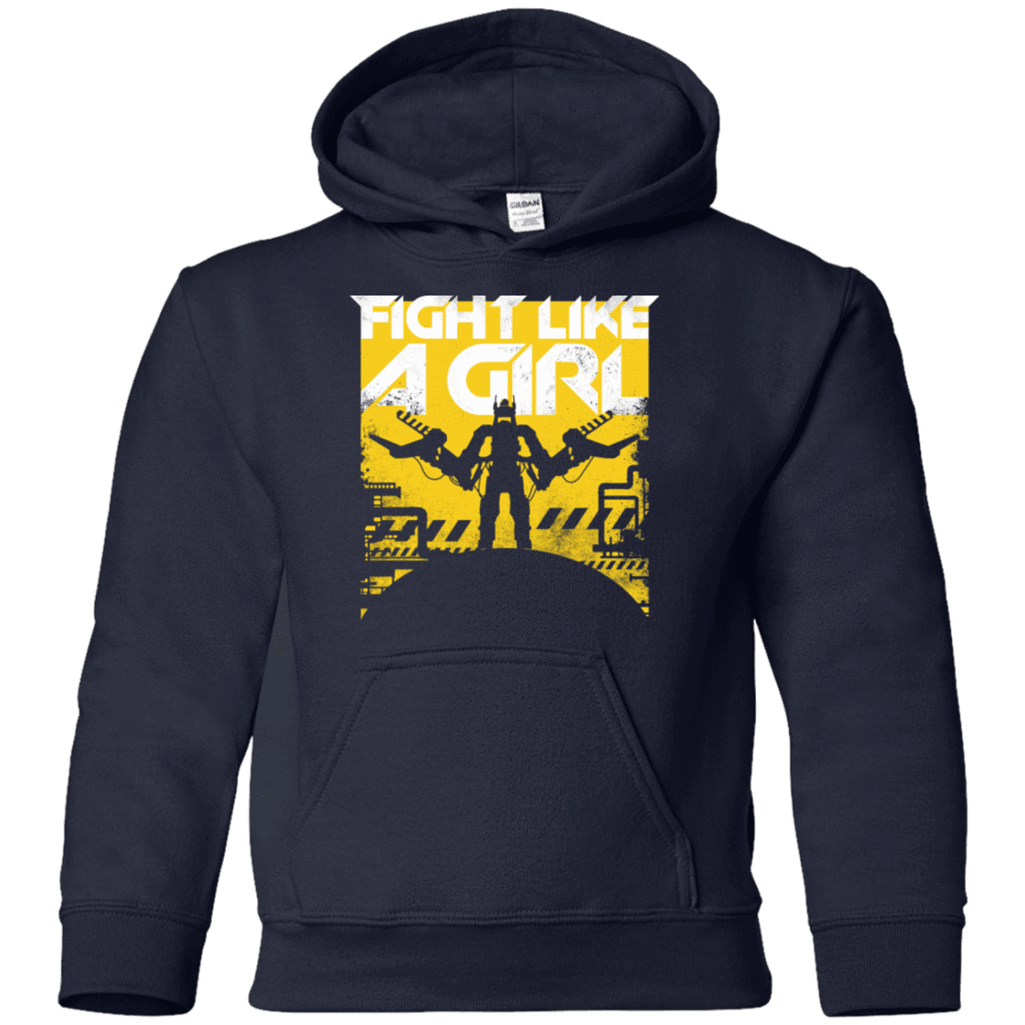 Sweatshirts Navy / YS Fight Like A Girl Youth Hoodie