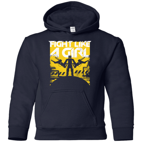 Sweatshirts Navy / YS Fight Like A Girl Youth Hoodie