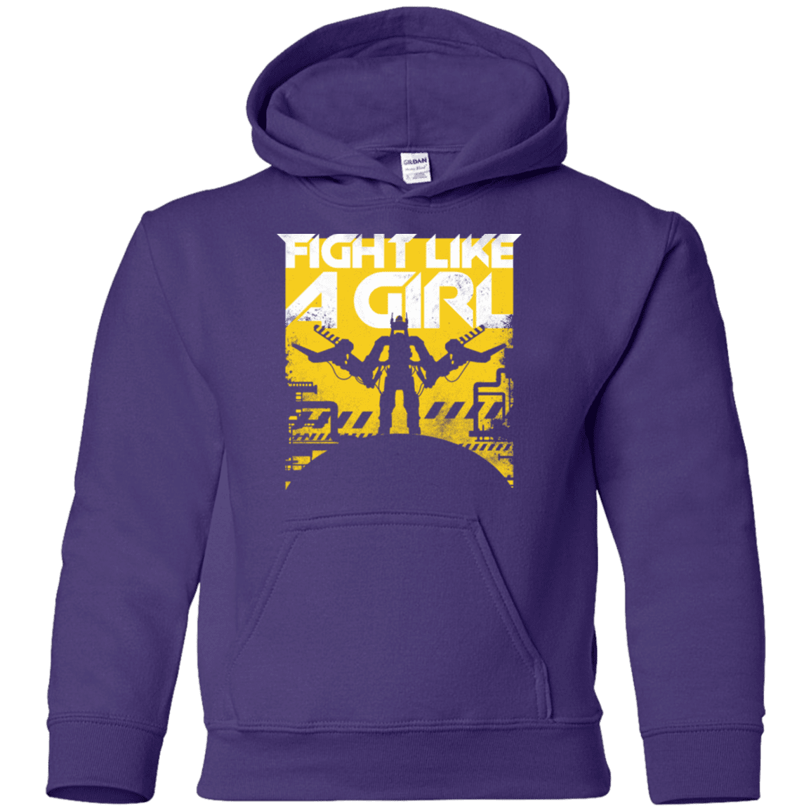 Sweatshirts Purple / YS Fight Like A Girl Youth Hoodie