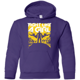 Sweatshirts Purple / YS Fight Like A Girl Youth Hoodie