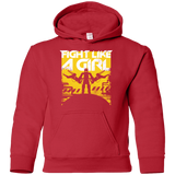 Sweatshirts Red / YS Fight Like A Girl Youth Hoodie