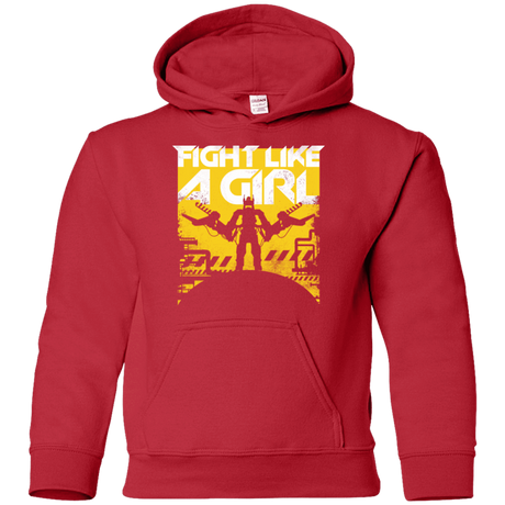 Sweatshirts Red / YS Fight Like A Girl Youth Hoodie