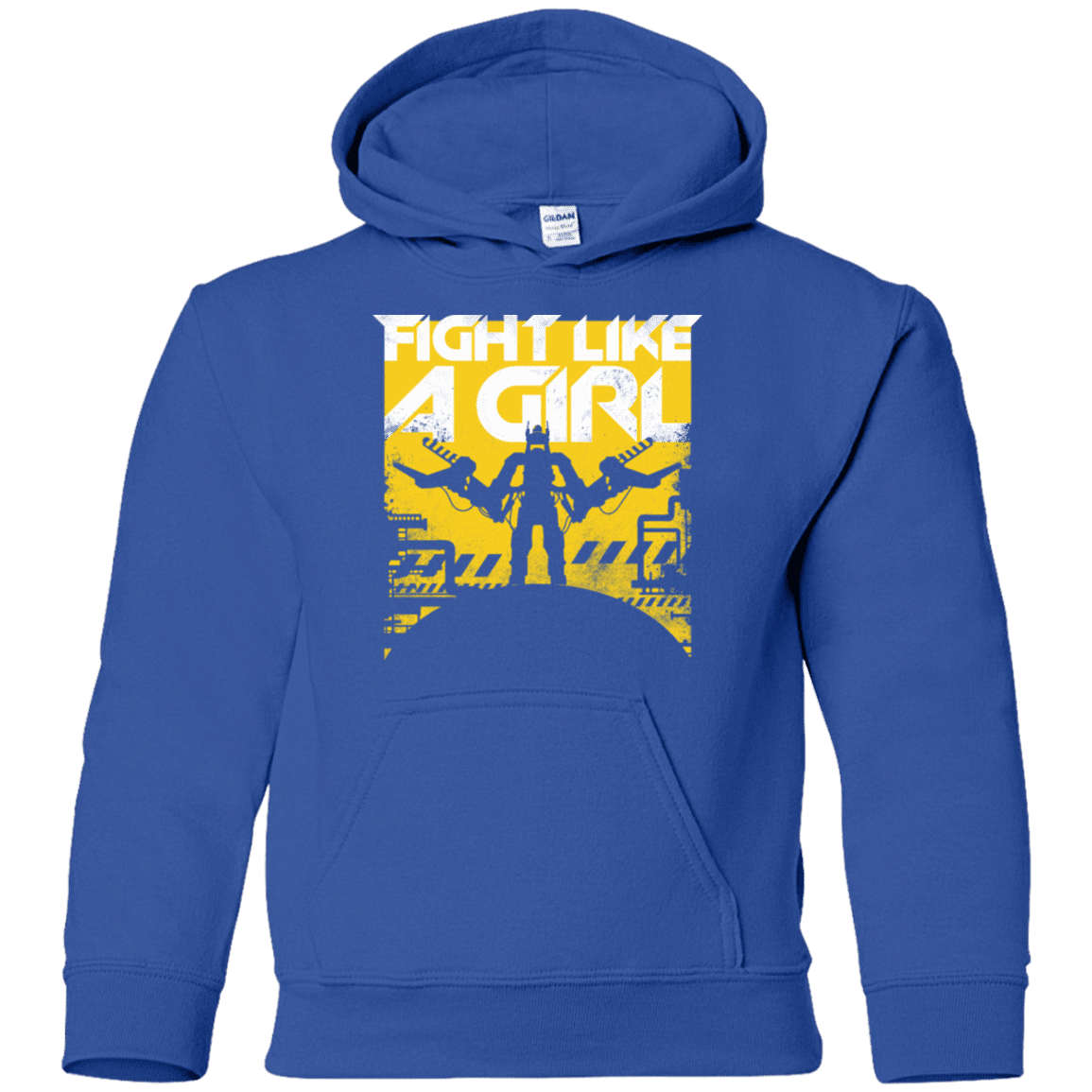 Sweatshirts Royal / YS Fight Like A Girl Youth Hoodie