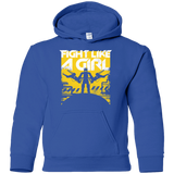 Sweatshirts Royal / YS Fight Like A Girl Youth Hoodie