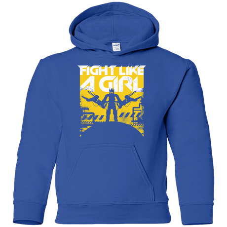 Sweatshirts Royal / YS Fight Like A Girl Youth Hoodie