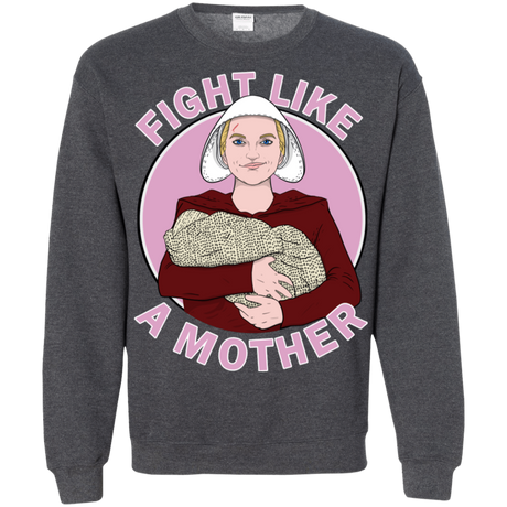 Sweatshirts Dark Heather / S Fight Like a Mother Crewneck Sweatshirt