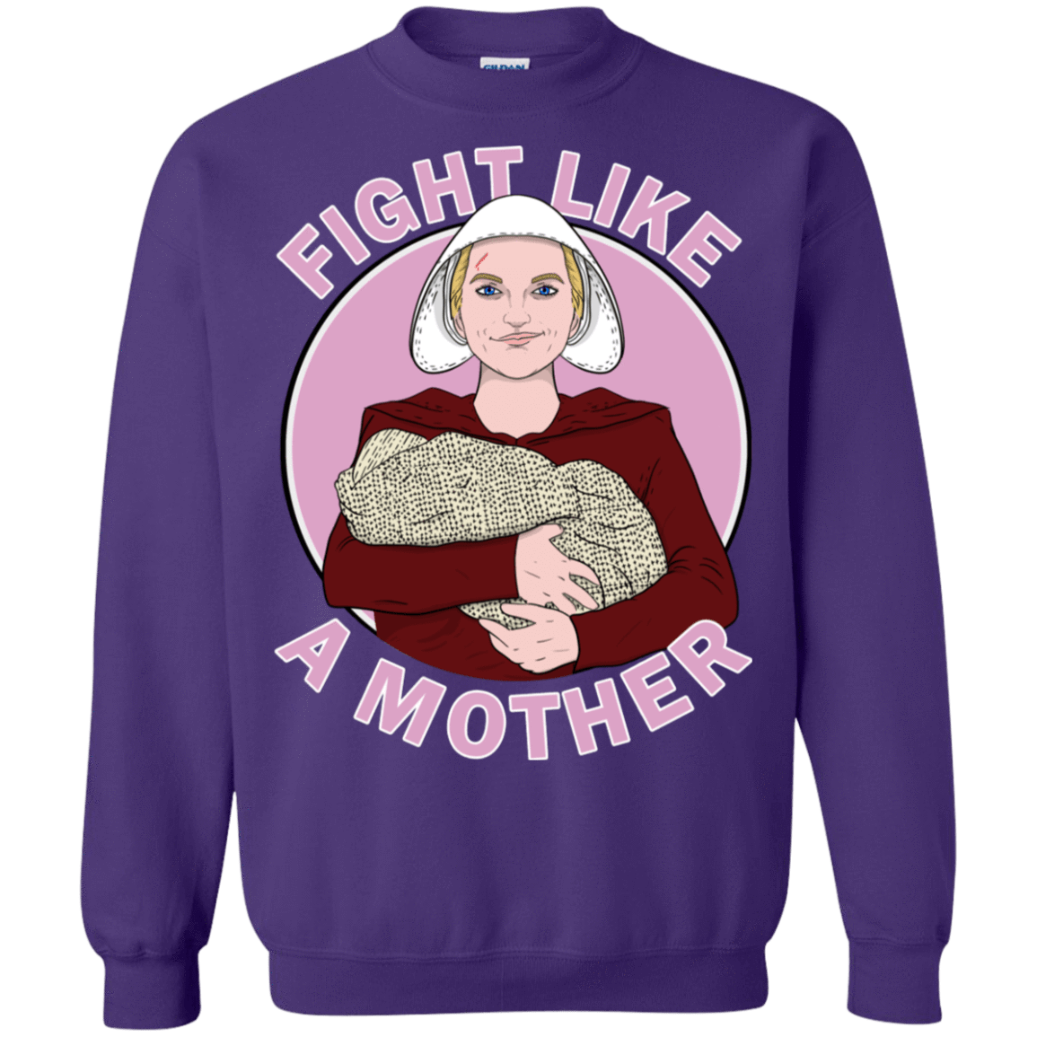 Sweatshirts Purple / S Fight Like a Mother Crewneck Sweatshirt