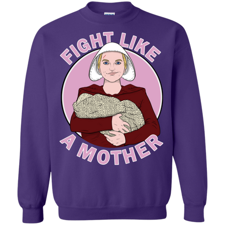 Sweatshirts Purple / S Fight Like a Mother Crewneck Sweatshirt