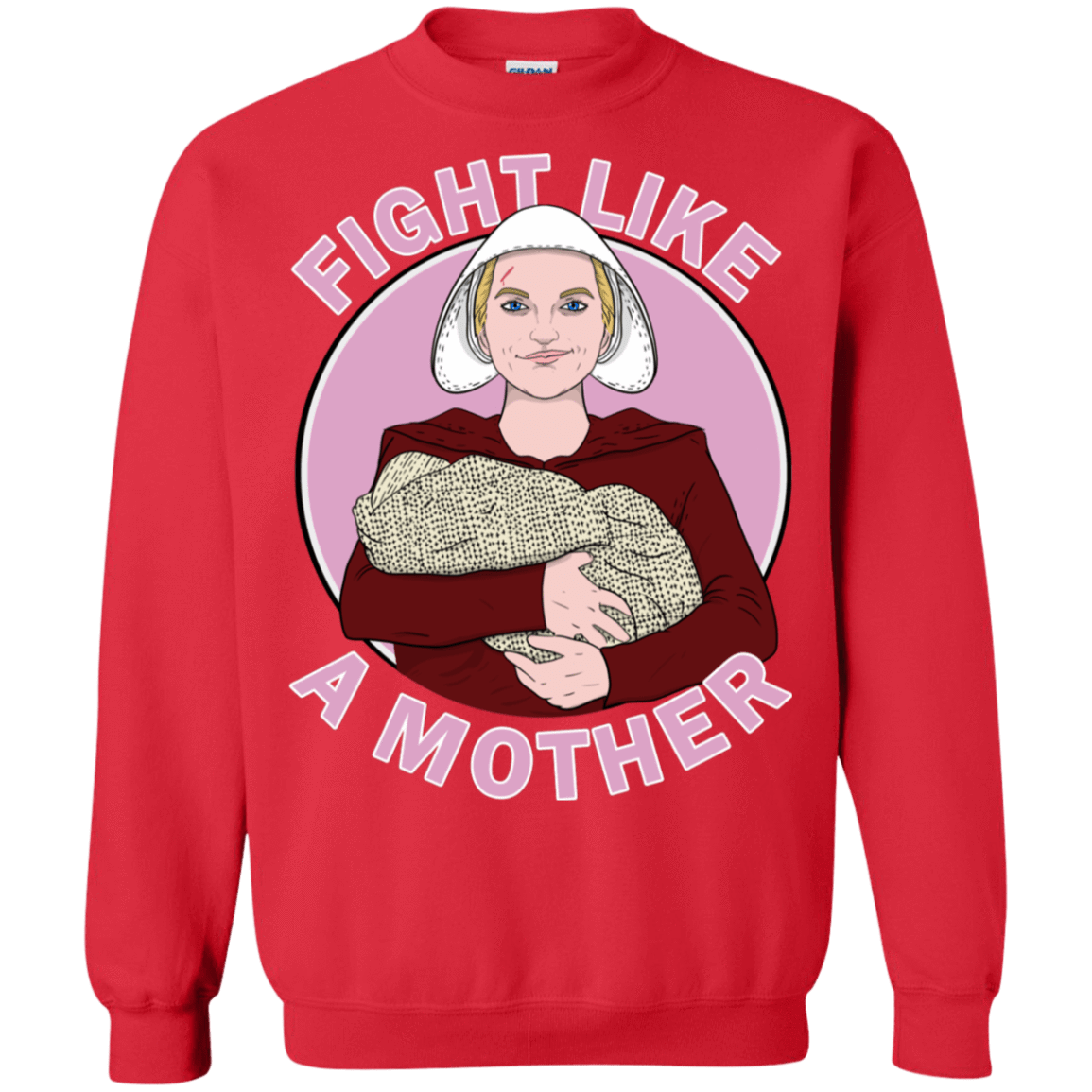 Sweatshirts Red / S Fight Like a Mother Crewneck Sweatshirt