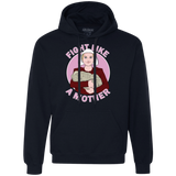 Sweatshirts Navy / S Fight Like a Mother Premium Fleece Hoodie