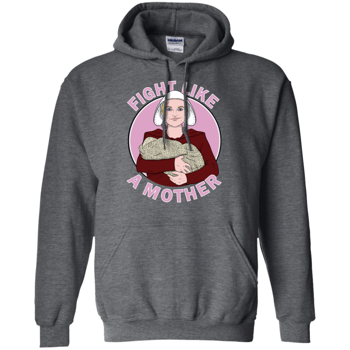 Sweatshirts Dark Heather / S Fight Like a Mother Pullover Hoodie