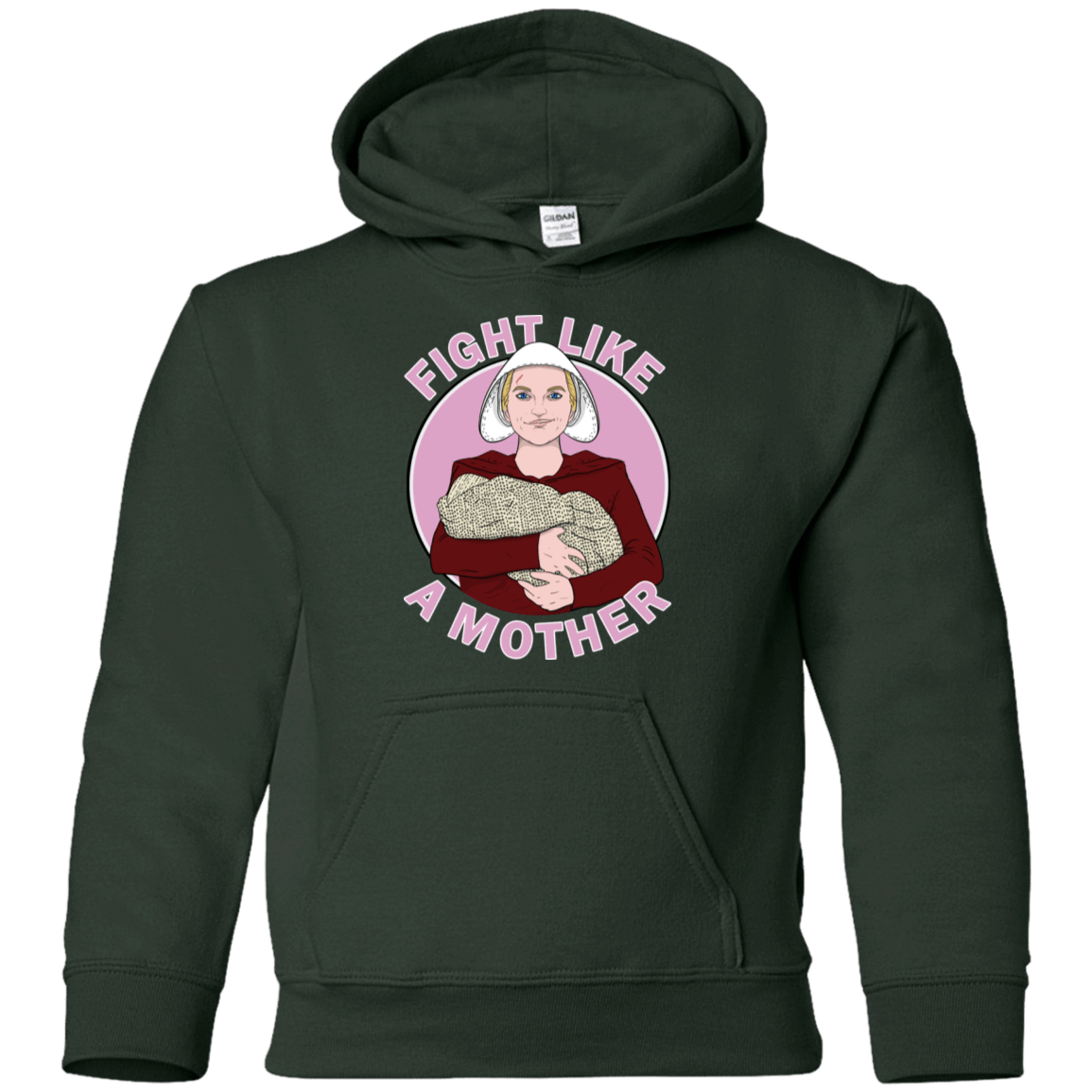 Sweatshirts Forest Green / YS Fight Like a Mother Youth Hoodie