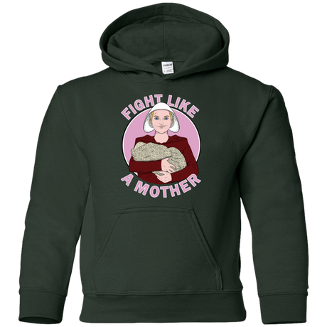 Sweatshirts Forest Green / YS Fight Like a Mother Youth Hoodie