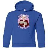 Sweatshirts Royal / YS Fight Like a Mother Youth Hoodie