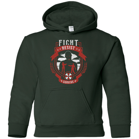 Sweatshirts Forest Green / YS Fight, Resist, Survive Youth Hoodie
