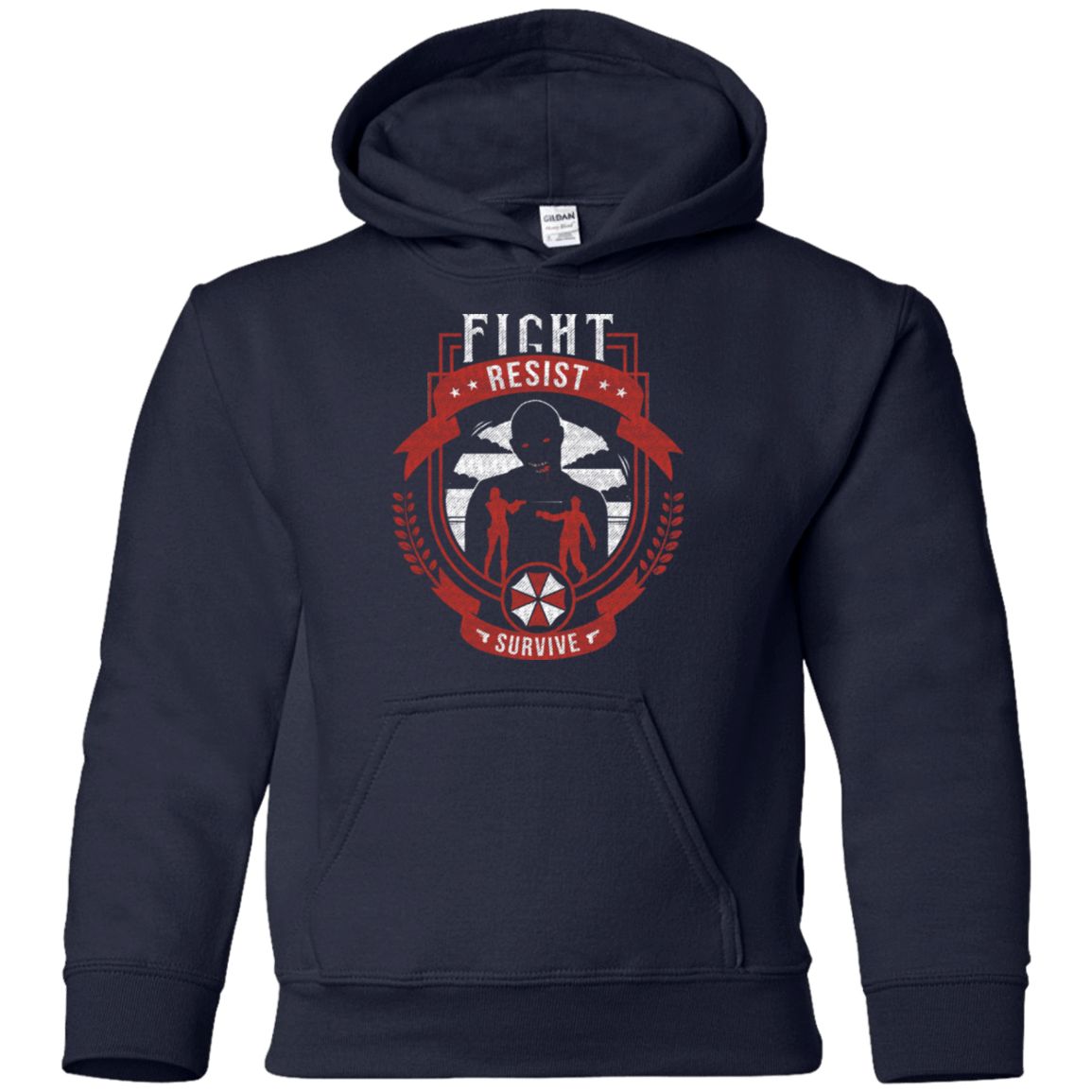Sweatshirts Navy / YS Fight, Resist, Survive Youth Hoodie
