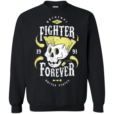 Sweatshirts Black / Small Fighter Forever Guile Crewneck Sweatshirt