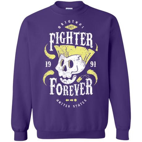 Sweatshirts Purple / Small Fighter Forever Guile Crewneck Sweatshirt