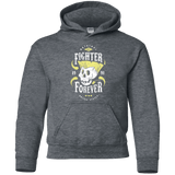 Sweatshirts Dark Heather / YS Fighter Forever Guile Youth Hoodie