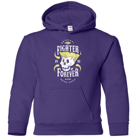 Sweatshirts Purple / YS Fighter Forever Guile Youth Hoodie